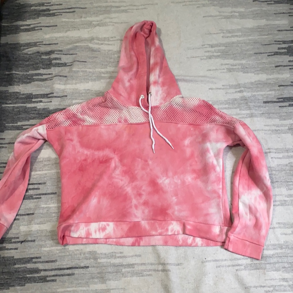 Pink tie dye hoodie